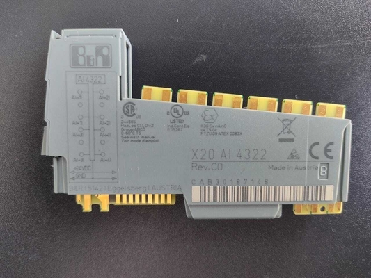 X20AI4322 B&amp;R X20 SYSTEM PLC I/O ماژول 4 ورودی آنالوگ 0 تا 20 MA / 4 تا 20 MA