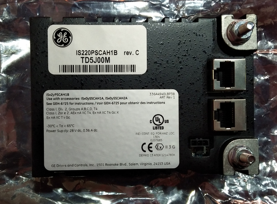 GE IS220PSCAH1A GENERAL ELECTRIC IS200 ماژول بسته I/O برای کاربردهای اتوماسیون صنعتی در موجود