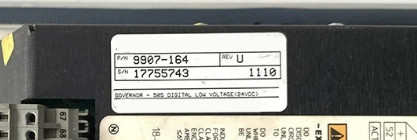 Woodward 9907-164 فرمانده دیجیتال کنترل توربین +24 Vdc در پلتفرم 1 A 505