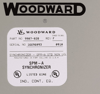 Woodward 9907-028 SPM-A STD NON-VOLTAGE MATCH (EMC) مونتاژ 50/60Hz