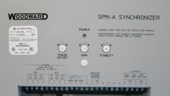 Woodward 9907-028 SPM-A STD NON-VOLTAGE MATCH (EMC) مونتاژ 50/60Hz