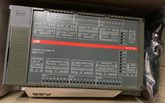 ABB 07KT97 GJR5253000R0100 PLC واحد مرکزی کنترل کننده پیش فرض 31 واحد پایه