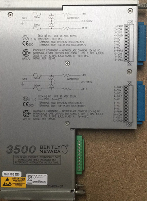 Bently Nevada 3500/42M-04-00 135489-01 ماژول I/O با موانع داخلی