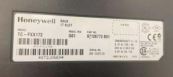 TC-FXX172 Honeywell Experion 17 شاسی قفسه ای برای قطعات DCS کاملا جدید