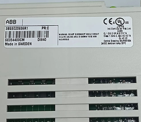 ABB DI840 3BSE020836R1 ورودی دیجیتال 24V S/R 16 کانال ماژول برای S800 I/O