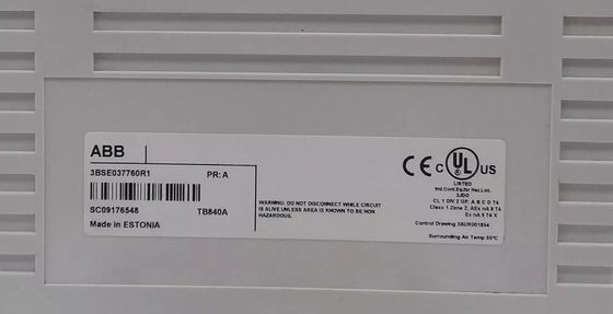 ABB TB840A 3BSE037760R1 Modulebus Optical Cluster Modem برای عملیات اضافی 1 + 1