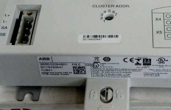 ABB TU841 3BSE020848R1 واحد پایان دهنده پشتیبانی برای I / O غیر اضافی