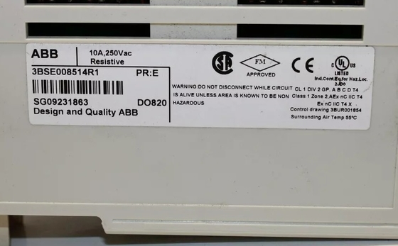 ABB DO820 3BSE008514R1 ماژول خروجی دیجیتال رله 8 کانال ماژول PLC