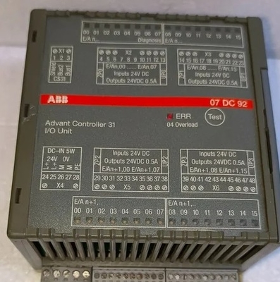 ABB 07DC92 GJR5252200R0101 ماژول I/O دیجیتال PLC های اتوماسیون توزیع شده
