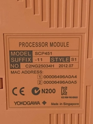 SCP451-11 YOKOGAWA ماژول ورودي ديجيتالي ماژول 16-کانلي ماژول عزل 24 ولت ماژول پردازنده ProSafe