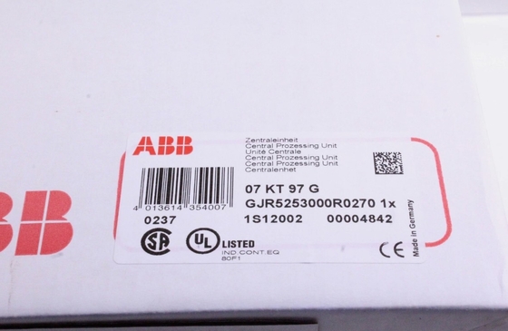 07KT97 GJR5253000R0270 سیستم های PLC واحد پردازش مرکزی ABB