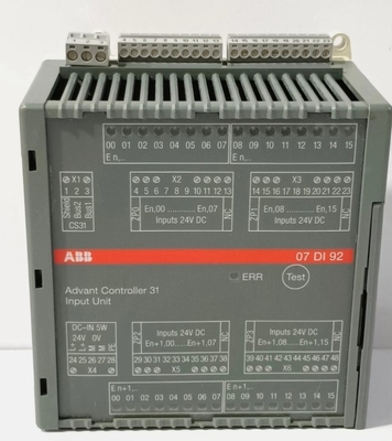 07DI92 GJR5252400R0101 ABB کنترل کننده جلو 31 واحد ورودی 07 DI 92