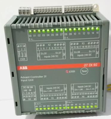 07DI92 GJR5252400R0101 ABB کنترل کننده جلو 31 واحد ورودی 07 DI 92