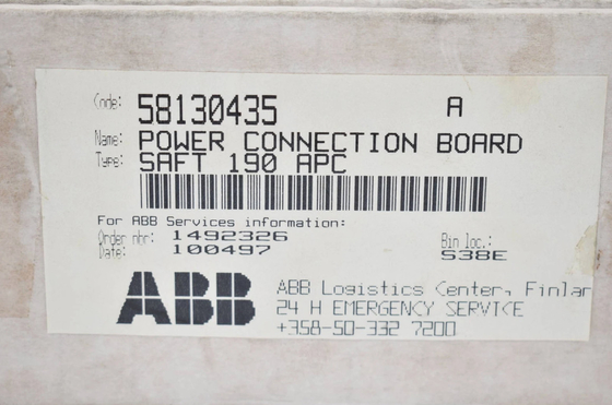 SAFT 190 APC 58130435 برد اتصال برق ABB