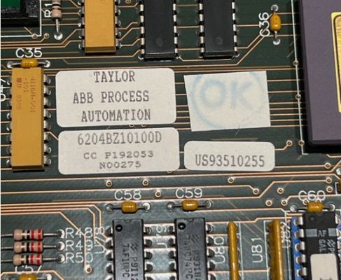 برد CPU ABB مدل 6204BZ10100D