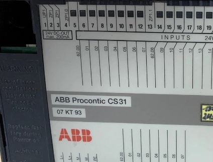 07KT93 GJR5251300R0101 واحد پردازش مرکزی ABB