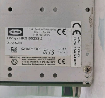 رک HIMA مدل H51Q-HRS B5233-2