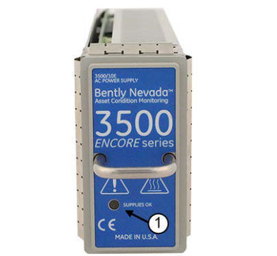 ماژول منبع برق سری Bently Nevada 3500/10E ENCORE با ورودی AC جهانی طراحی نیمه ارتفاع برای سیستم 3500 ENCORE
