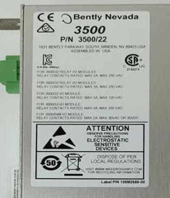 Bently Nevada 3500/22M 146031-01 رابط داده گذرا