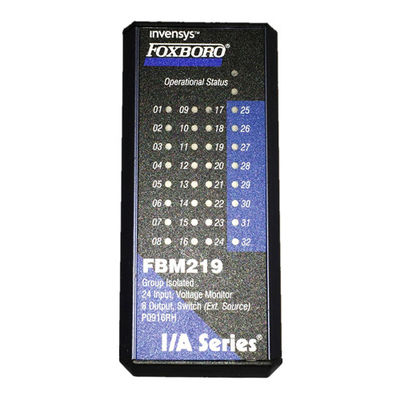 Fbm219 Fbm 219 Foxboro Parts DCS Channel Isolated 32 Input Voltage Monitor P0914TR
