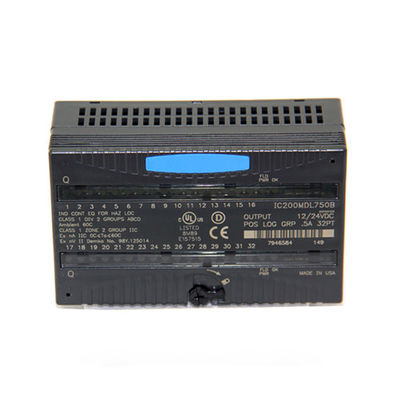 IC200MDL750 GE Fanuc PLC VersaMax Logic Logic Output Module 12/24VDC POS Logic Grouped 5A 32PT