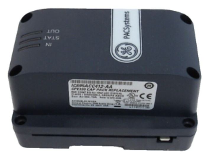 IC695ACC402 GE PACSystems RX3i Energy Pack ماژول لوازم جانبی CPE330 RX3i کنترل کننده CPU در هنگام نوسانات یا قطع برق