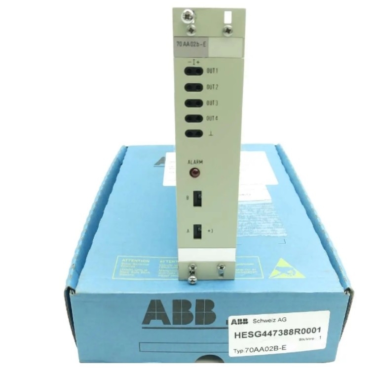 70AA02B-E HESG 447388 R1 ABB ماژول کنترل سیستم DCS ماژول خروجی سیگنال ولتاژ