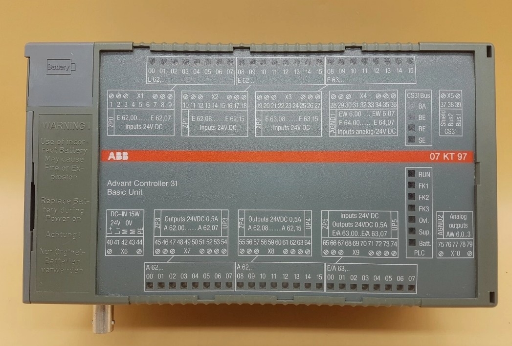 07KT97 GJR5253000R0160 کنترلر مزیت ABB 31 واحد پایه ماژول PLC