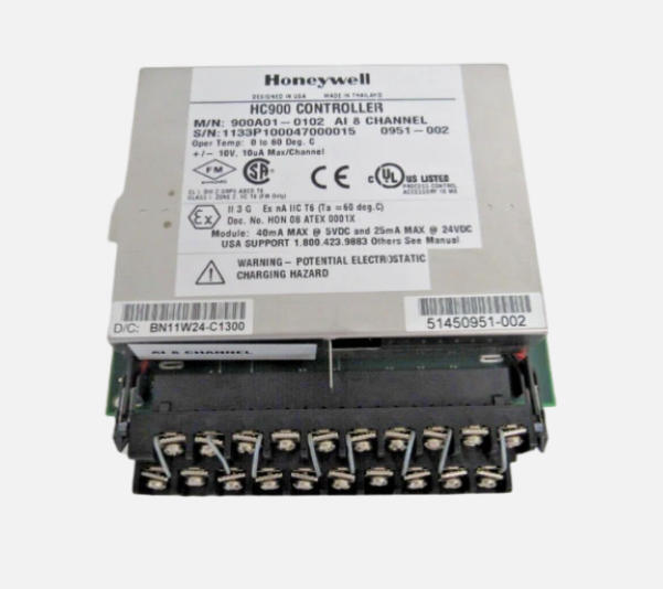 ماژول ورودی آنالوگ 8 کاناله Honeywell 900A01-0102 برای کنترل فرآیند HC900