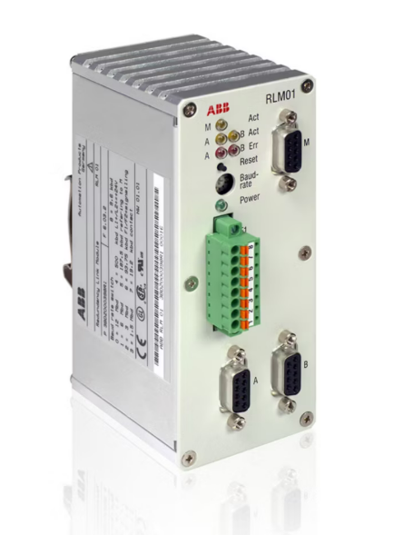 ABB RLM01 PROFIBUS Redundancy Link Module با تکرار کننده سیگنال PROFIBUS DP اضافی و تغییر خط خودکار