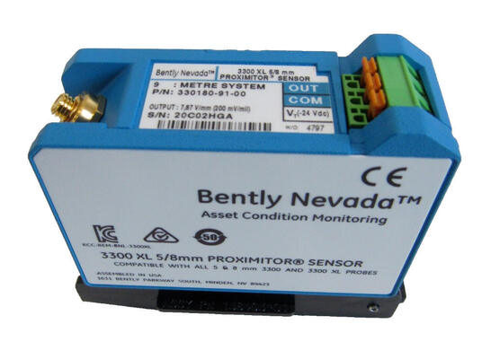 Bently Nevada 330180-91-00 3300 XL Proximator Sensor برای اندازه گیری بدون تماس در سیستم سنسور جریان ادی